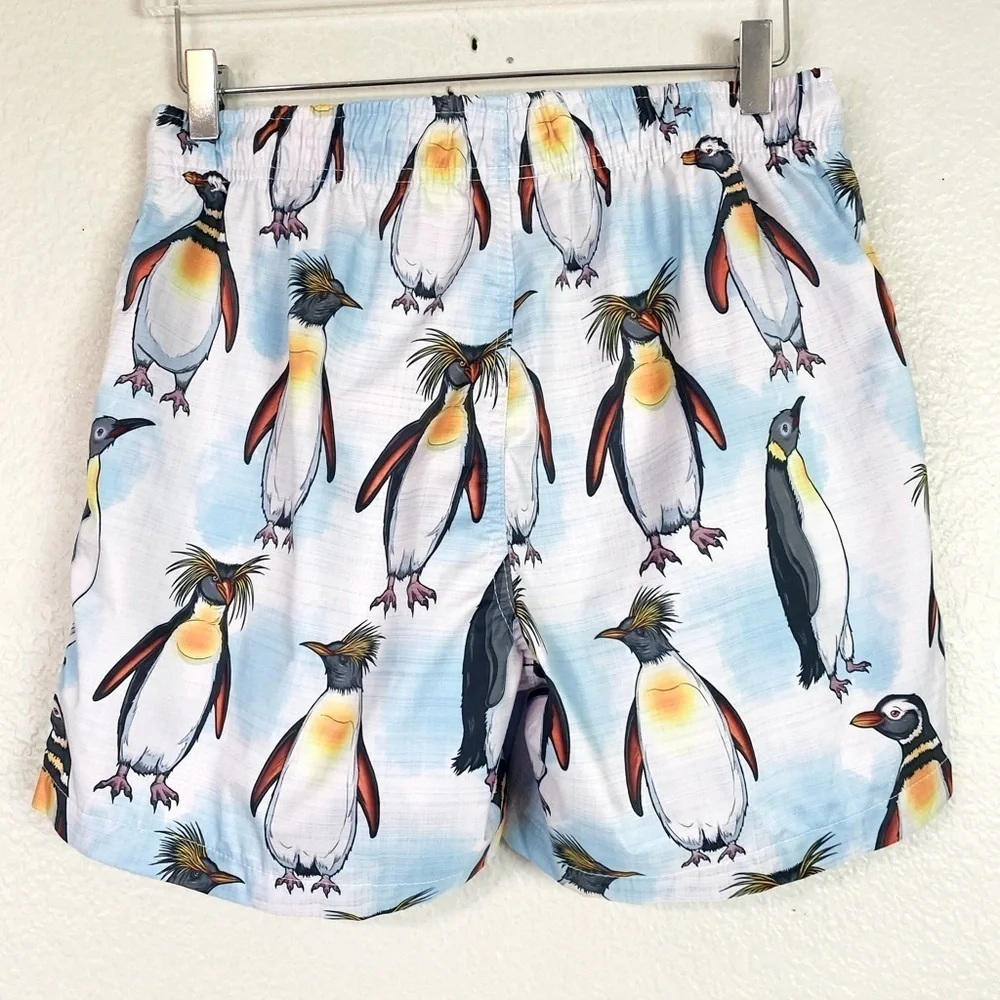 Psycho Tuna Penguin Crew Swim Shorts Size M